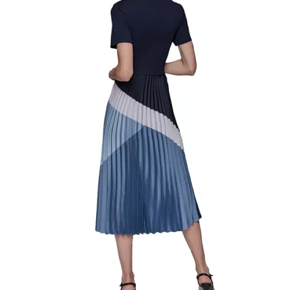 Karl Lagerfeld Paris Pleated Midi Dress - Picture 3 of 7